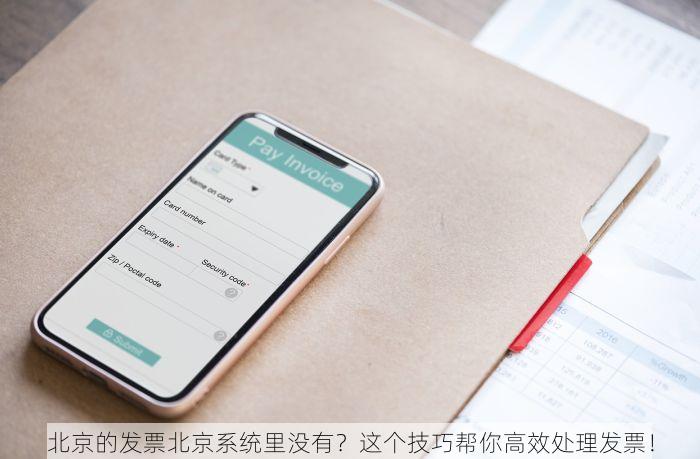 北京的发票北京系统里没有？这个技巧帮你高效处理发票！