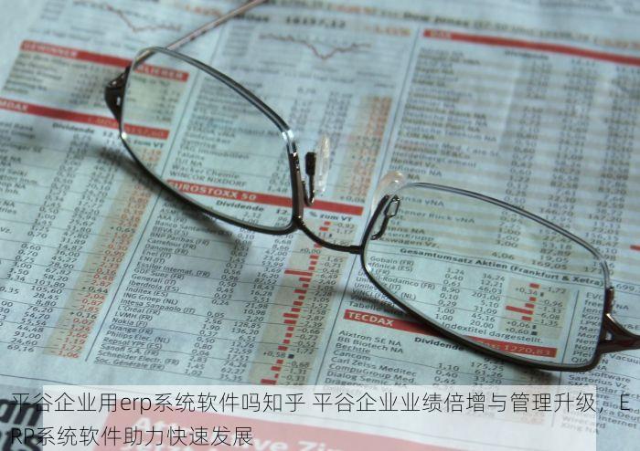 平谷企业用erp系统软件吗知乎 平谷企业业绩倍增与管理升级，ERP系统软件助力快速发展