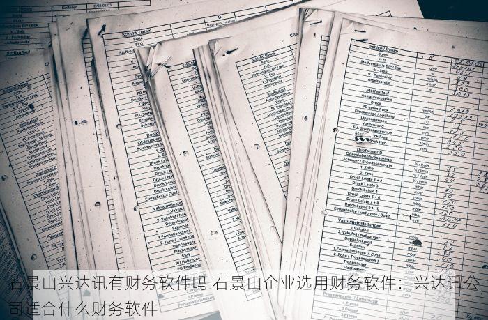 石景山兴达讯有财务软件吗 石景山企业选用财务软件：兴达讯公司适合什么财务软件