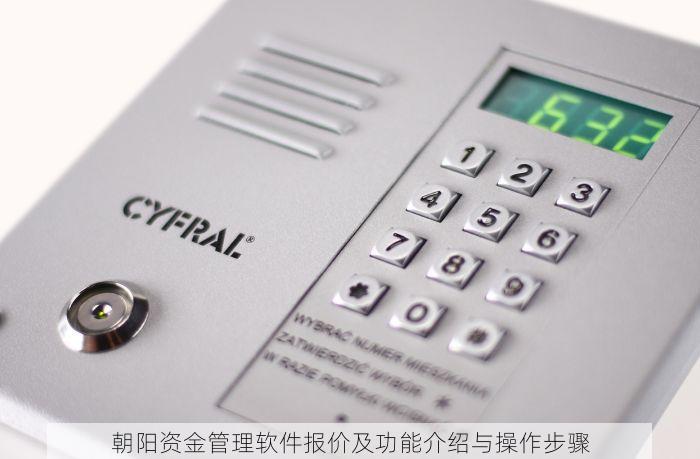 朝阳资金管理软件报价及功能介绍与操作步骤