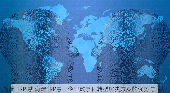 海淀 ERP 慧 海淀ERP慧：企业数字化转型解决方案的优势与分析