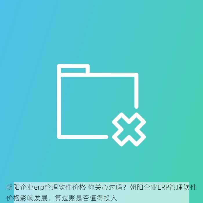 朝阳企业erp管理软件价格 你关心过吗？朝阳企业ERP管理软件价格影响发展，算过账是否值得投入
