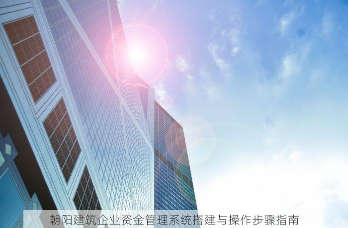 朝阳建筑企业资金管理系统搭建与操作步骤指南