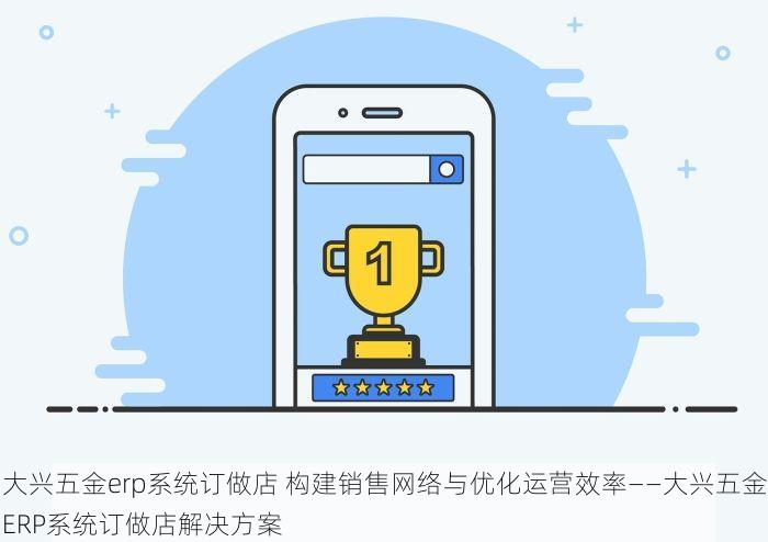 大兴五金erp系统订做店 构建销售网络与优化运营效率——大兴五金ERP系统订做店解决方案