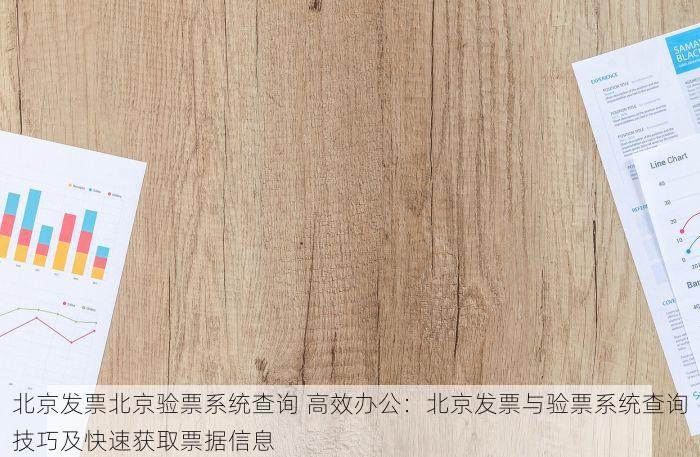 北京发票北京验票系统查询 高效办公：北京发票与验票系统查询技巧及快速获取票据信息