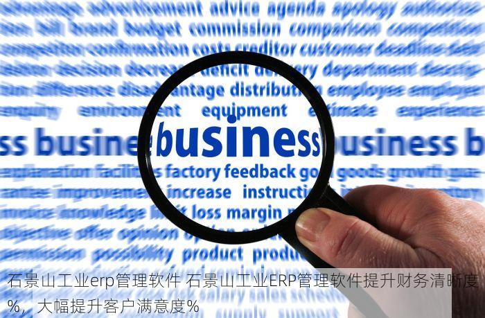石景山工业erp管理软件 石景山工业ERP管理软件提升财务清晰度%，大幅提升客户满意度%