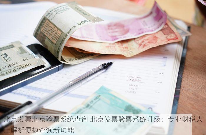 北京发票北京验票系统查询 北京发票验票系统升级：专业财税人士解析便捷查询新功能
