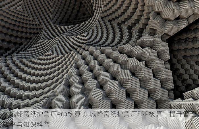 东城蜂窝纸护角厂erp核算 东城蜂窝纸护角厂ERP核算：提升管理效率与知识科普