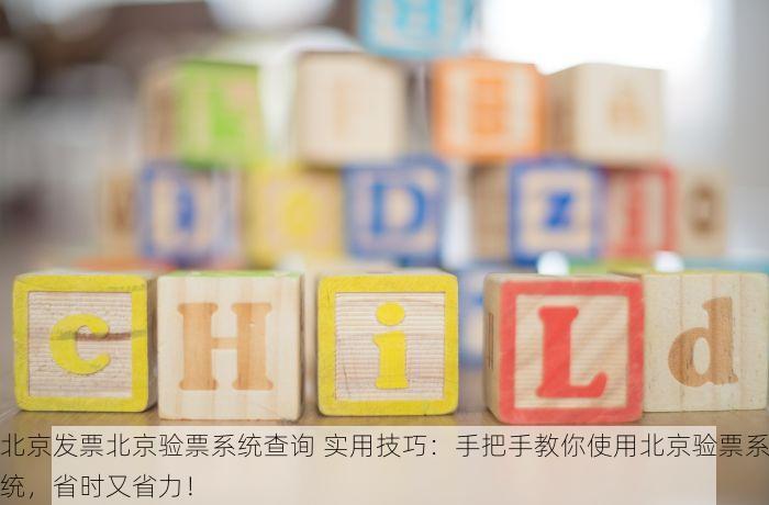 北京发票北京验票系统查询 实用技巧：手把手教你使用北京验票系统，省时又省力！