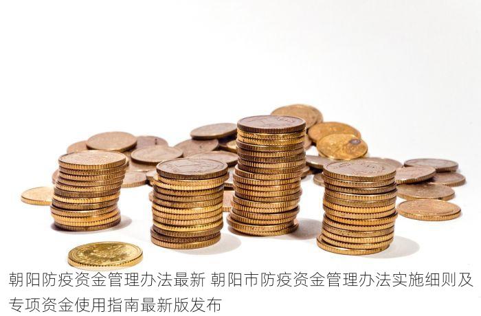 朝阳防疫资金管理办法最新 朝阳市防疫资金管理办法实施细则及专项资金使用指南最新版发布