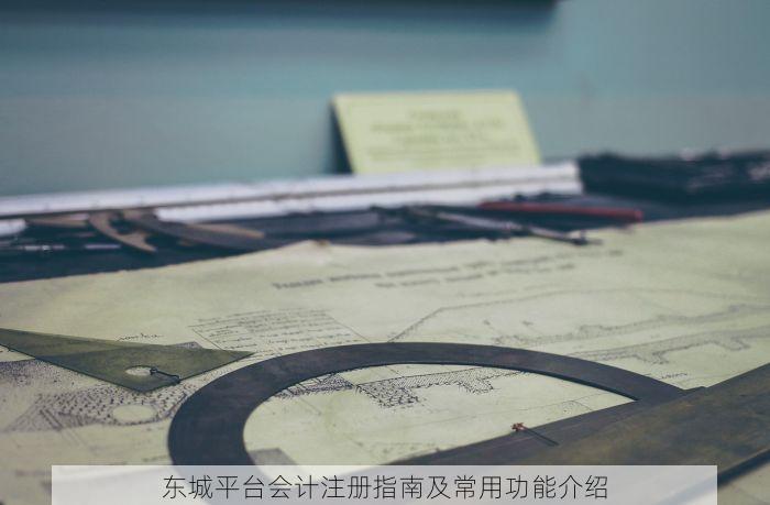 东城平台会计注册指南及常用功能介绍