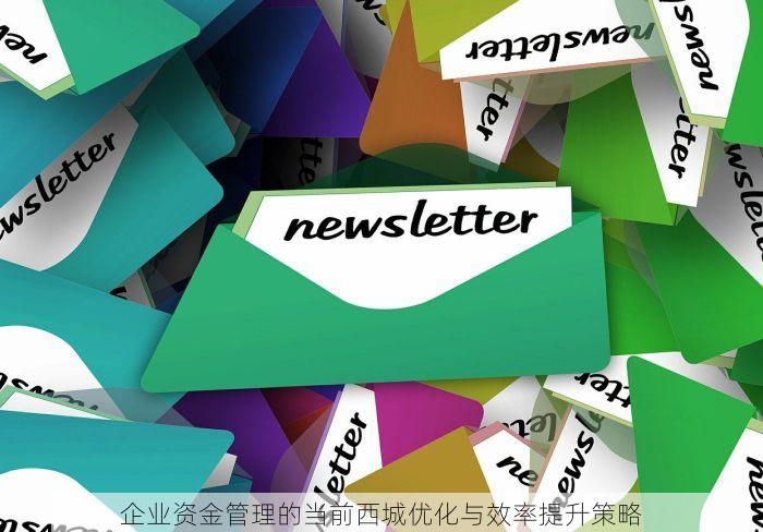 企业资金管理的当前西城优化与效率提升策略