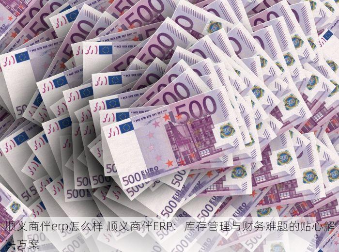 顺义商伴erp怎么样 顺义商伴ERP：库存管理与财务难题的贴心解决方案