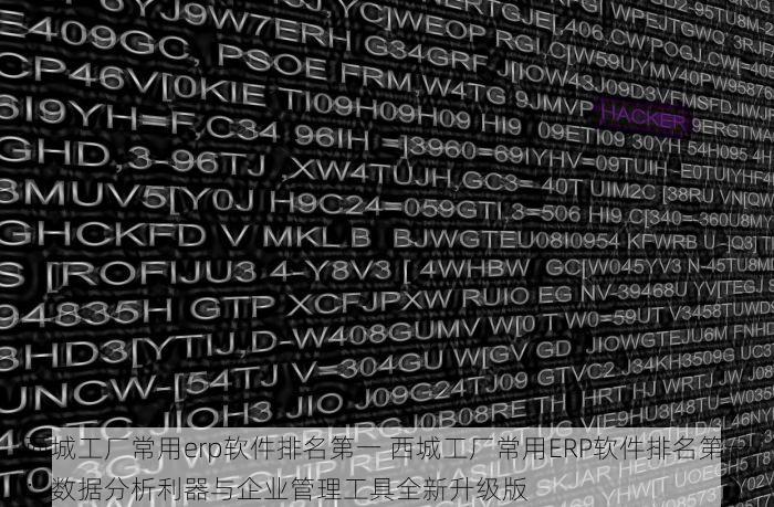 西城工厂常用erp软件排名第一 西城工厂常用ERP软件排名第一：数据分析利器与企业管理工具全新升级版