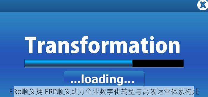 ERp顺义拥 ERP顺义助力企业数字化转型与高效运营体系构建
