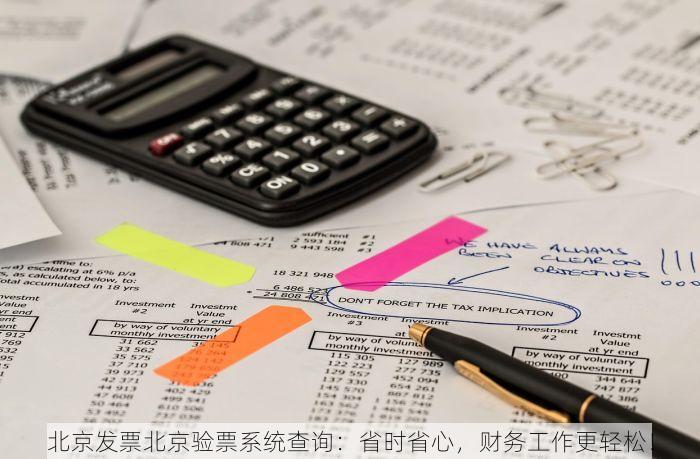 北京发票北京验票系统查询：省时省心，财务工作更轻松！