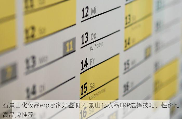 石景山化妆品erp哪家好些啊 石景山化妆品ERP选择技巧、性价比高品牌推荐