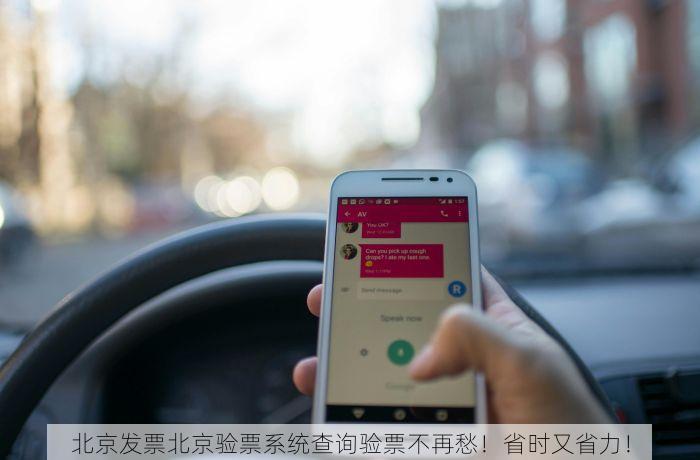 北京发票北京验票系统查询验票不再愁！省时又省力！