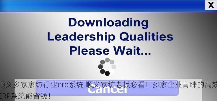 顺义多家家纺行业erp系统 顺义家纺老板必看！多家企业青睐的高效ERP系统能省钱！