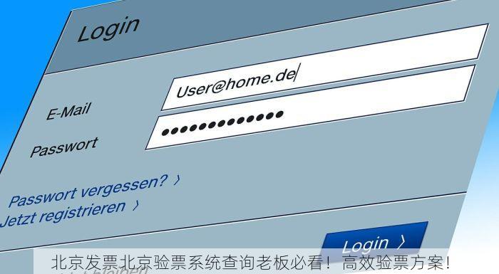 北京发票北京验票系统查询老板必看！高效验票方案！