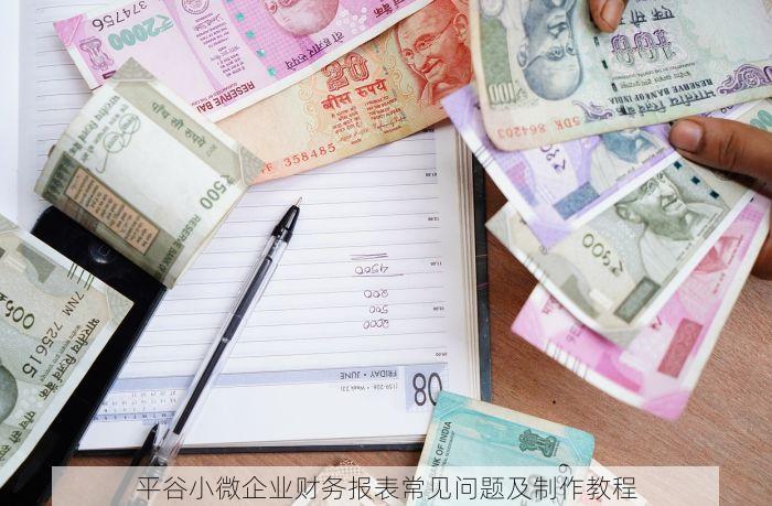 平谷小微企业财务报表常见问题及制作教程