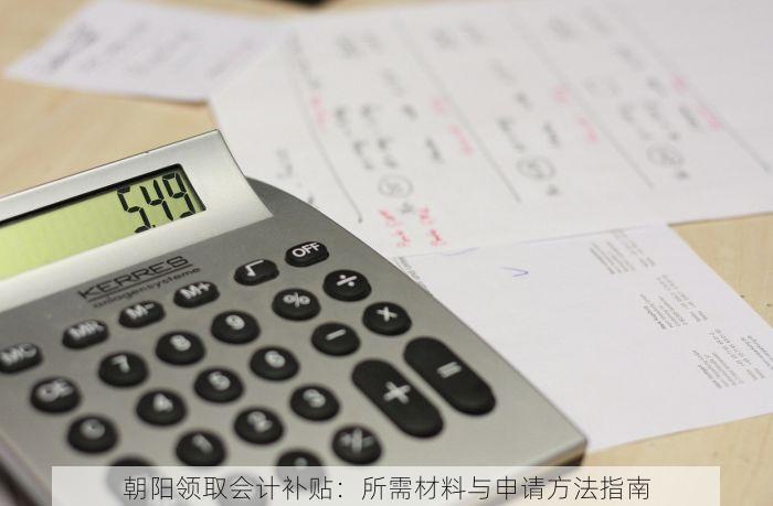 朝阳领取会计补贴：所需材料与申请方法指南