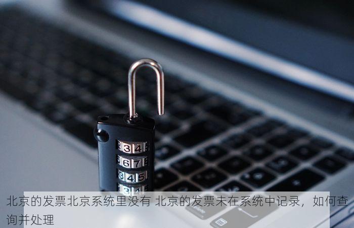 北京的发票北京系统里没有 北京的发票未在系统中记录，如何查询并处理