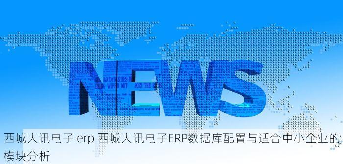 西城大讯电子 erp 西城大讯电子ERP数据库配置与适合中小企业的模块分析