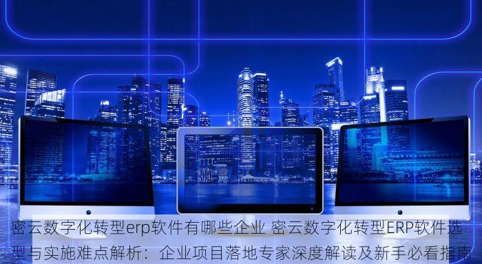 密云数字化转型erp软件有哪些企业 密云数字化转型ERP软件选型与实施难点解析：企业项目落地专家深度解读及新手必看指南