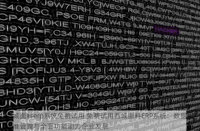 西城面料erp系统免费试用 免费试用西城面料ERP系统：数据化精准管理与全面功能助力企业发展