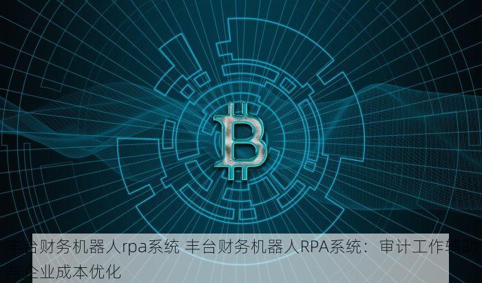 丰台财务机器人rpa系统 丰台财务机器人RPA系统：审计工作辅助与企业成本优化