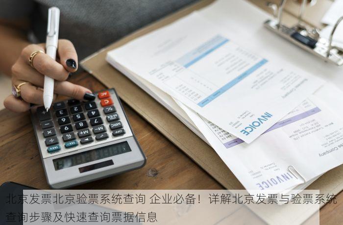 北京发票北京验票系统查询 企业必备！详解北京发票与验票系统查询步骤及快速查询票据信息
