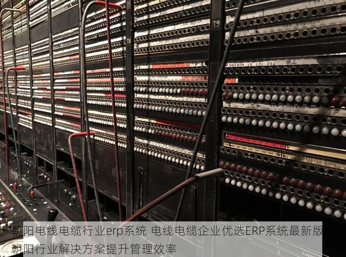朝阳电线电缆行业erp系统 电线电缆企业优选ERP系统最新版与朝阳行业解决方案提升管理效率