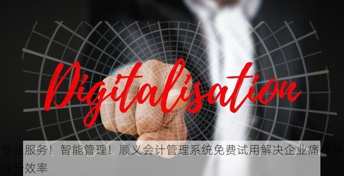 专业服务！智能管理！顺义会计管理系统免费试用解决企业痛点并提升效率