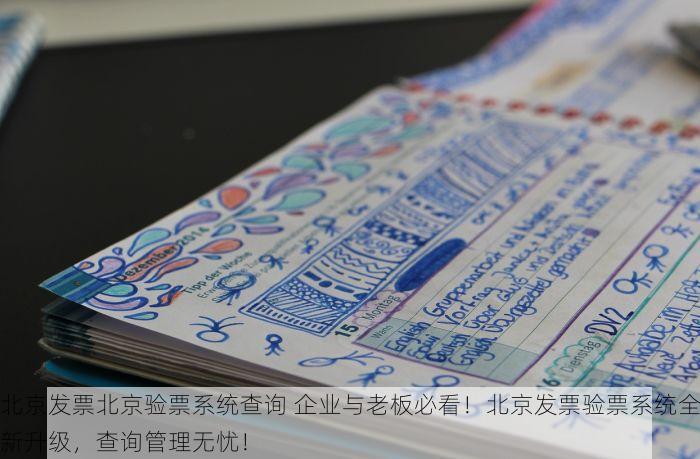 北京发票北京验票系统查询 企业与老板必看！北京发票验票系统全新升级，查询管理无忧！