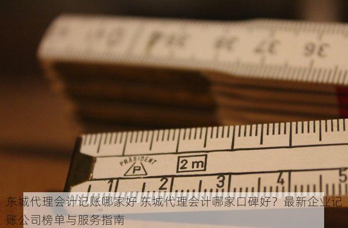 东城代理会计记账哪家好 东城代理会计哪家口碑好？最新企业记账公司榜单与服务指南
