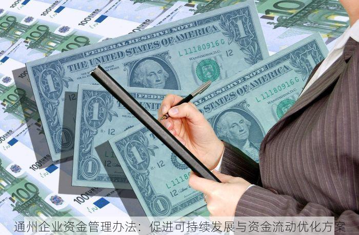 通州企业资金管理办法：促进可持续发展与资金流动优化方案