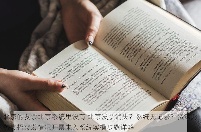 北京的发票北京系统里没有 北京发票消失？系统无记录？资深财务支招突发情况开票未入系统实操步骤详解