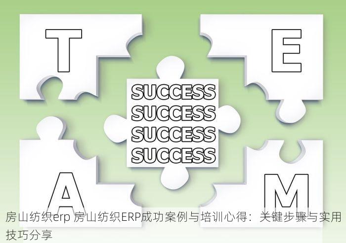 房山纺织erp 房山纺织ERP成功案例与培训心得：关键步骤与实用技巧分享