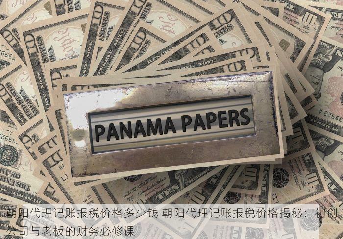 朝阳代理记账报税价格多少钱 朝阳代理记账报税价格揭秘：初创公司与老板的财务必修课