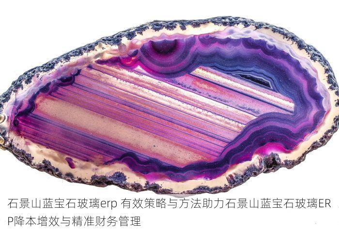 石景山蓝宝石玻璃erp 有效策略与方法助力石景山蓝宝石玻璃ERP降本增效与精准财务管理