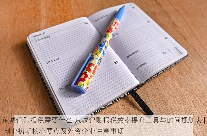 东城记账报税需要什么 东城记账报税效率提升工具与时间规划表 | 创业初期核心要点及外资企业注意事项