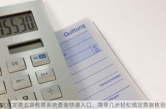 北京发票北京验票系统查询快速入口，简单几步轻松搞定票据核验