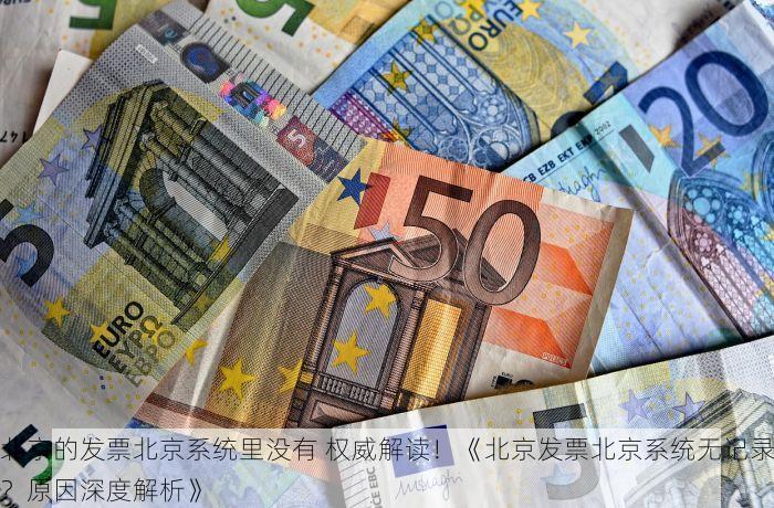 北京的发票北京系统里没有 权威解读！《北京发票北京系统无记录？原因深度解析》