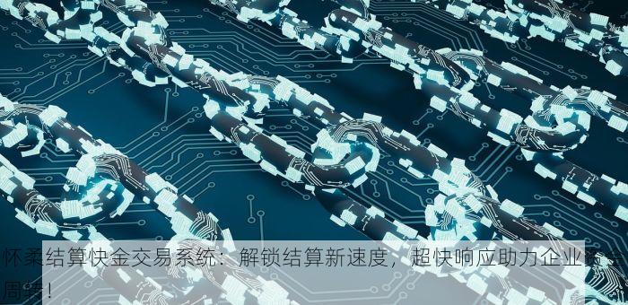 怀柔结算快金交易系统：解锁结算新速度，超快响应助力企业资金周转！