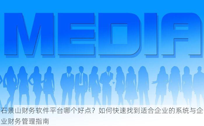石景山财务软件平台哪个好点？如何快速找到适合企业的系统与企业财务管理指南