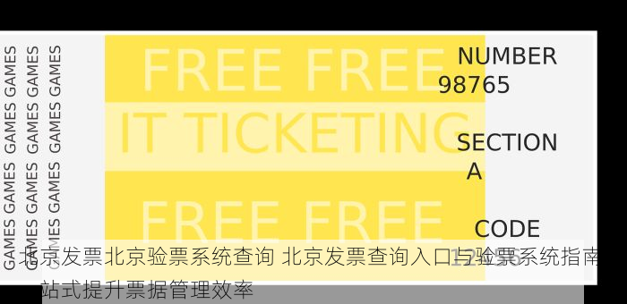 北京发票北京验票系统查询 北京发票查询入口与验票系统指南：一站式提升票据管理效率