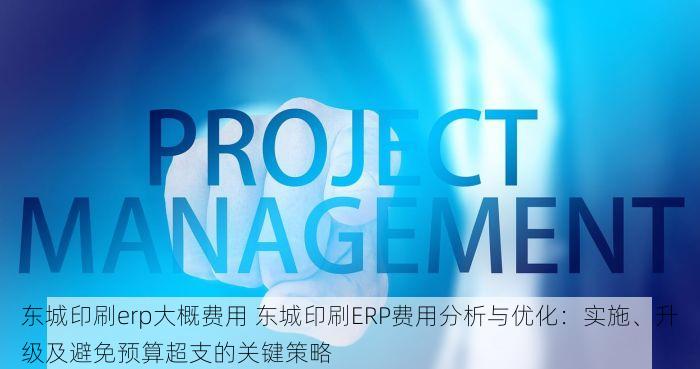 东城印刷erp大概费用 东城印刷ERP费用分析与优化：实施、升级及避免预算超支的关键策略