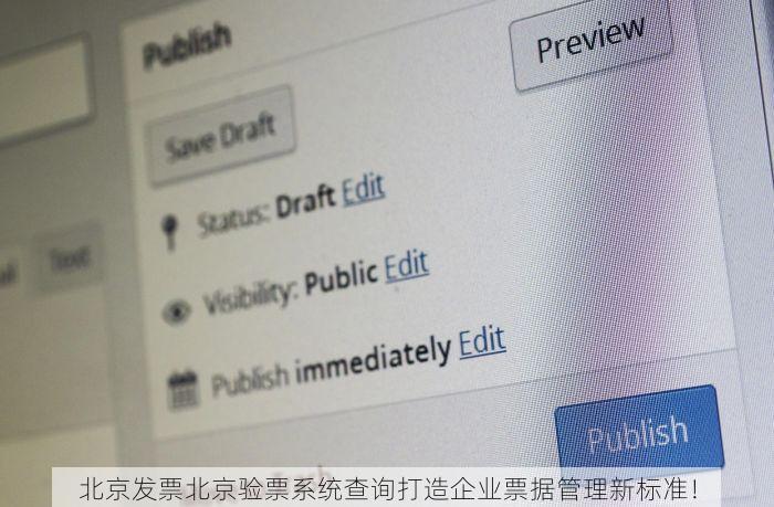 北京发票北京验票系统查询打造企业票据管理新标准！
