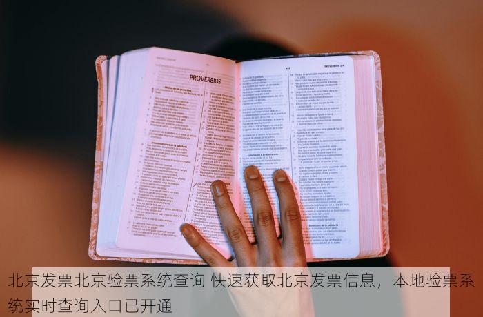 北京发票北京验票系统查询 快速获取北京发票信息，本地验票系统实时查询入口已开通